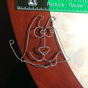 Handcrafted Wire Dog Art